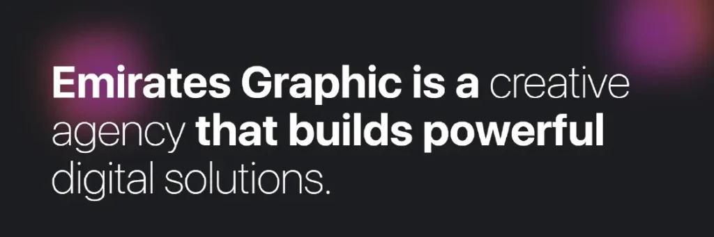 Emirates Graphic - Best Web Development Company Dubai