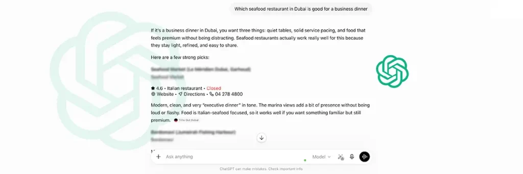 How To Make Restaurants Ranking in AI Platforms 2 Chatgpt Ranking for Restaurants