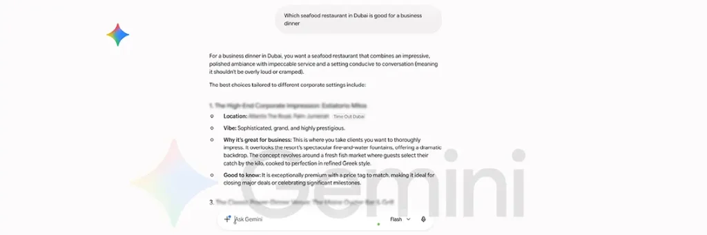 How To Make Restaurants Ranking in AI Platforms 3 Google AI Overview Ranking for Restaurants