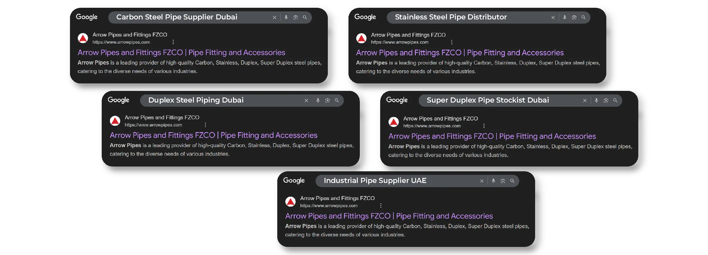 Arrow Pipes keyword ranking