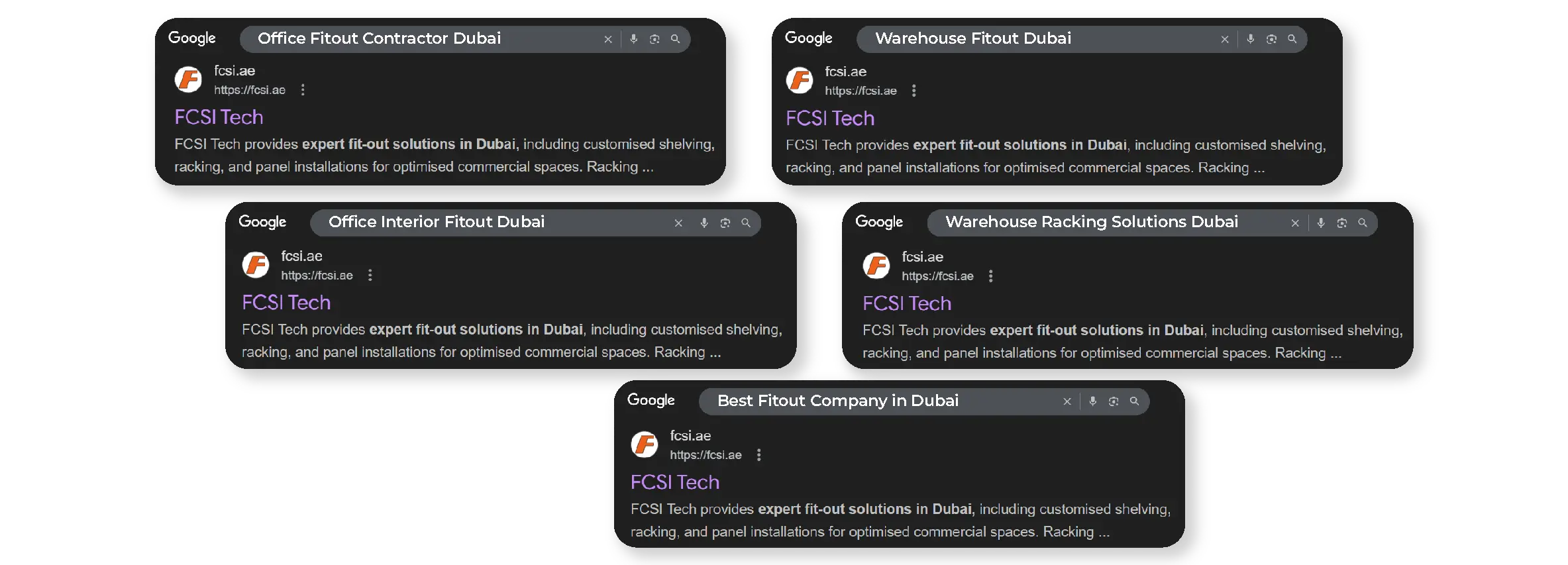 Fitout keyword ranking