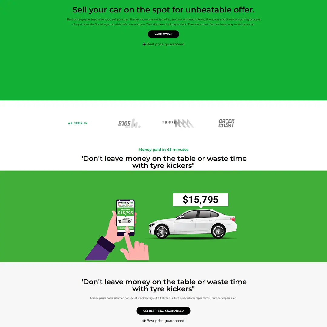 digital marketing for Sell us Any Car